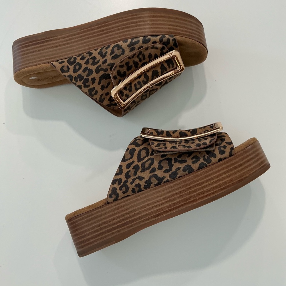 Kelsi Dagger Suede Dover Sandals Sz 6.5 - Picture 4 of 12